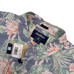 NEW Chubbies The Resort Wear Mens XL Short Sleeve Button Down Shirt Tropical